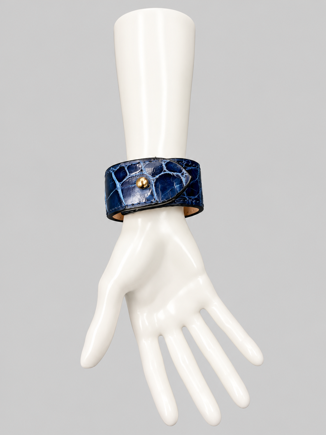 Unisex Crocodile Bracelet Navy Blue